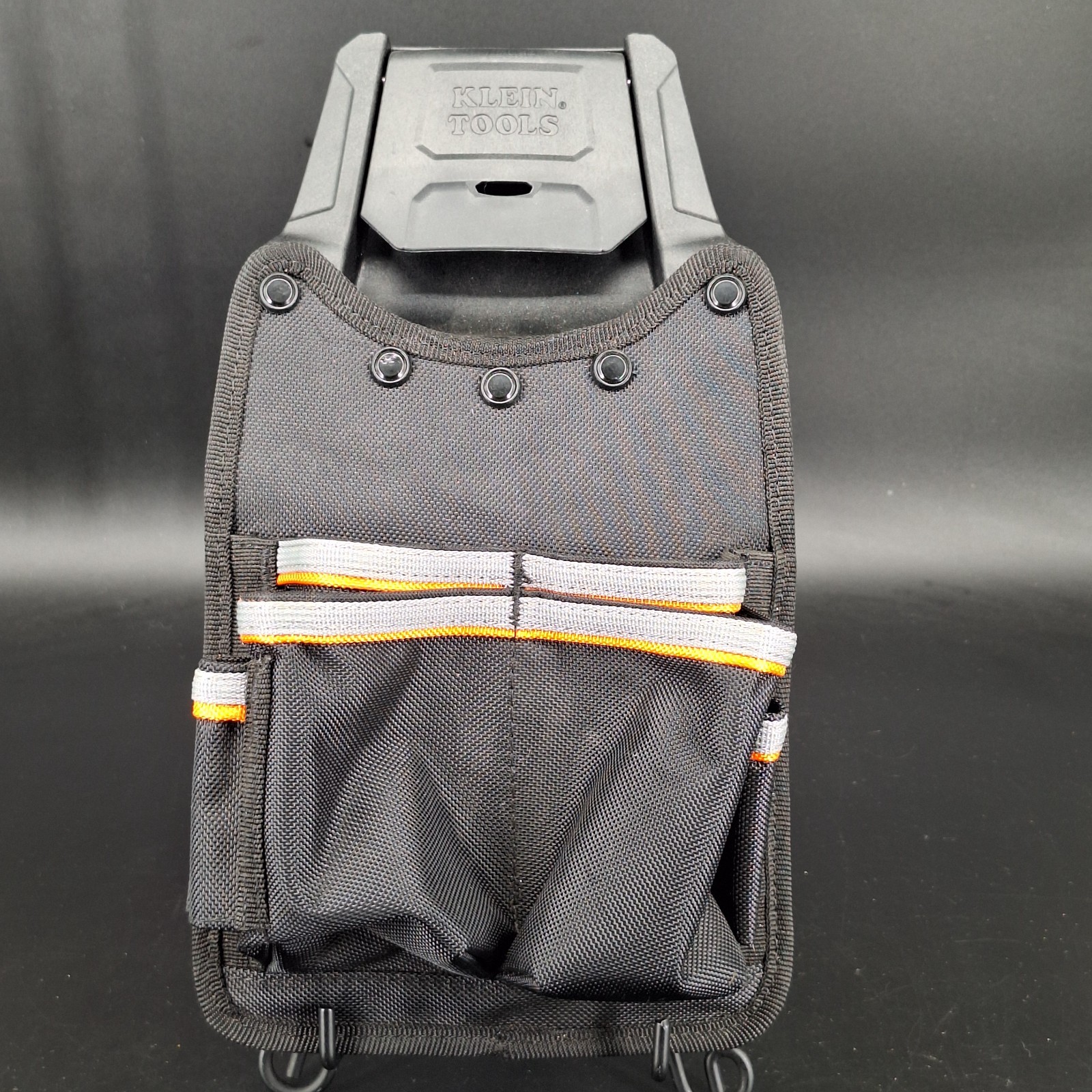 Klein Tools Tradesman Pro Modular Piping Pouch with a quick-release belt clip