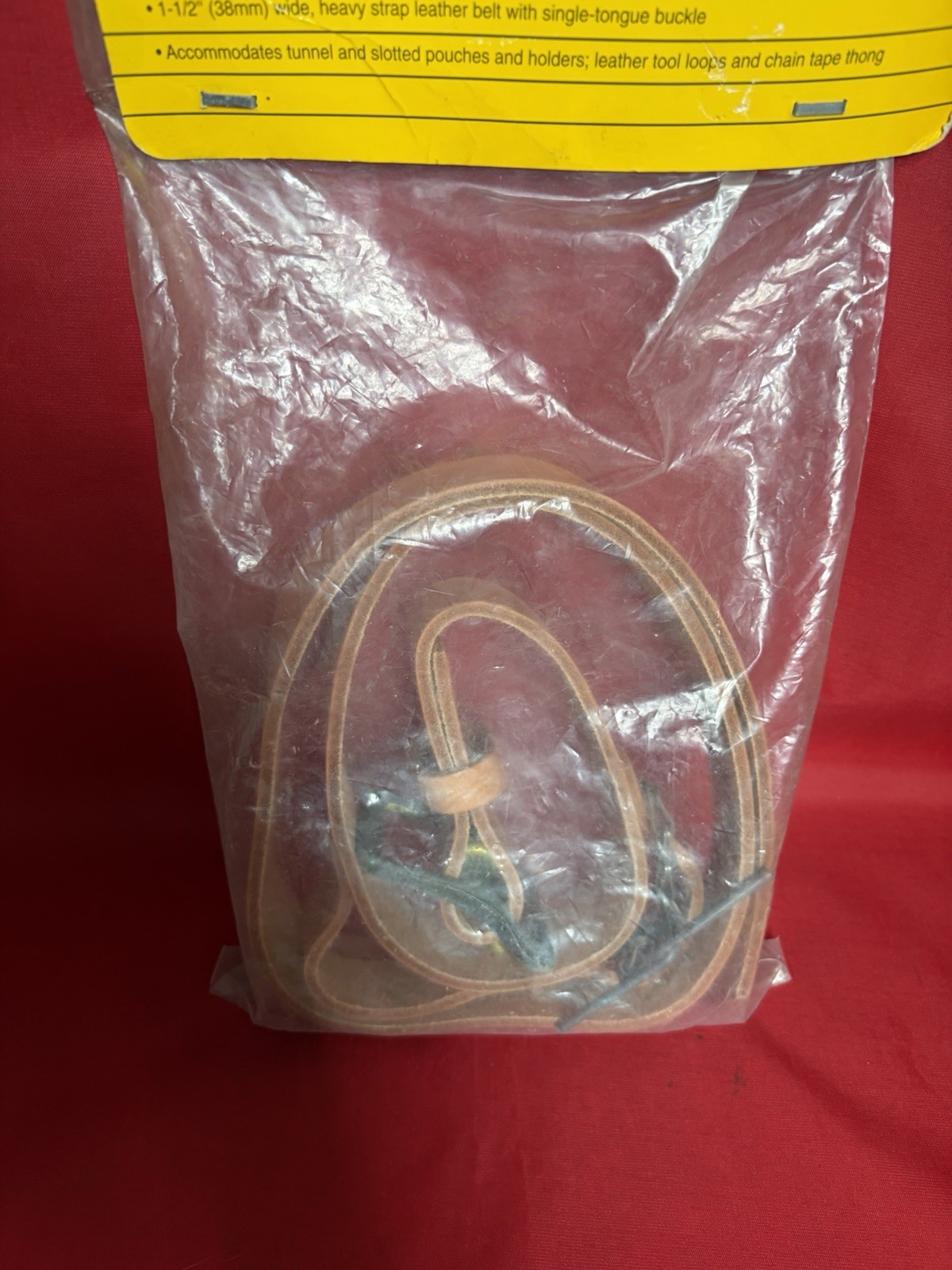 NEW Klein Tools 5207L Electrician’s Leather Tool Belt Size Large 38″ – 46″