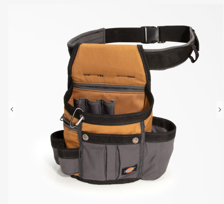 Dickies 8-Pocket Utility Pouch & Padded Belt Set – Brown Duck