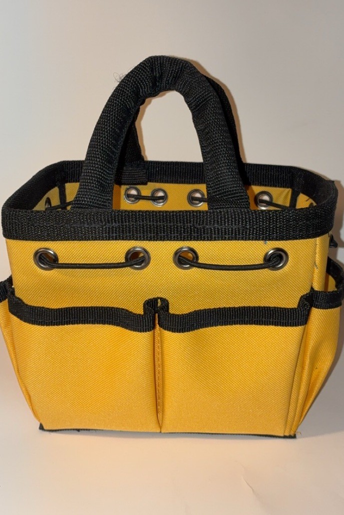 SmallBrown Bag Company ToolAider Tool Tote Bag Nylon Padded Handles Yellow Black