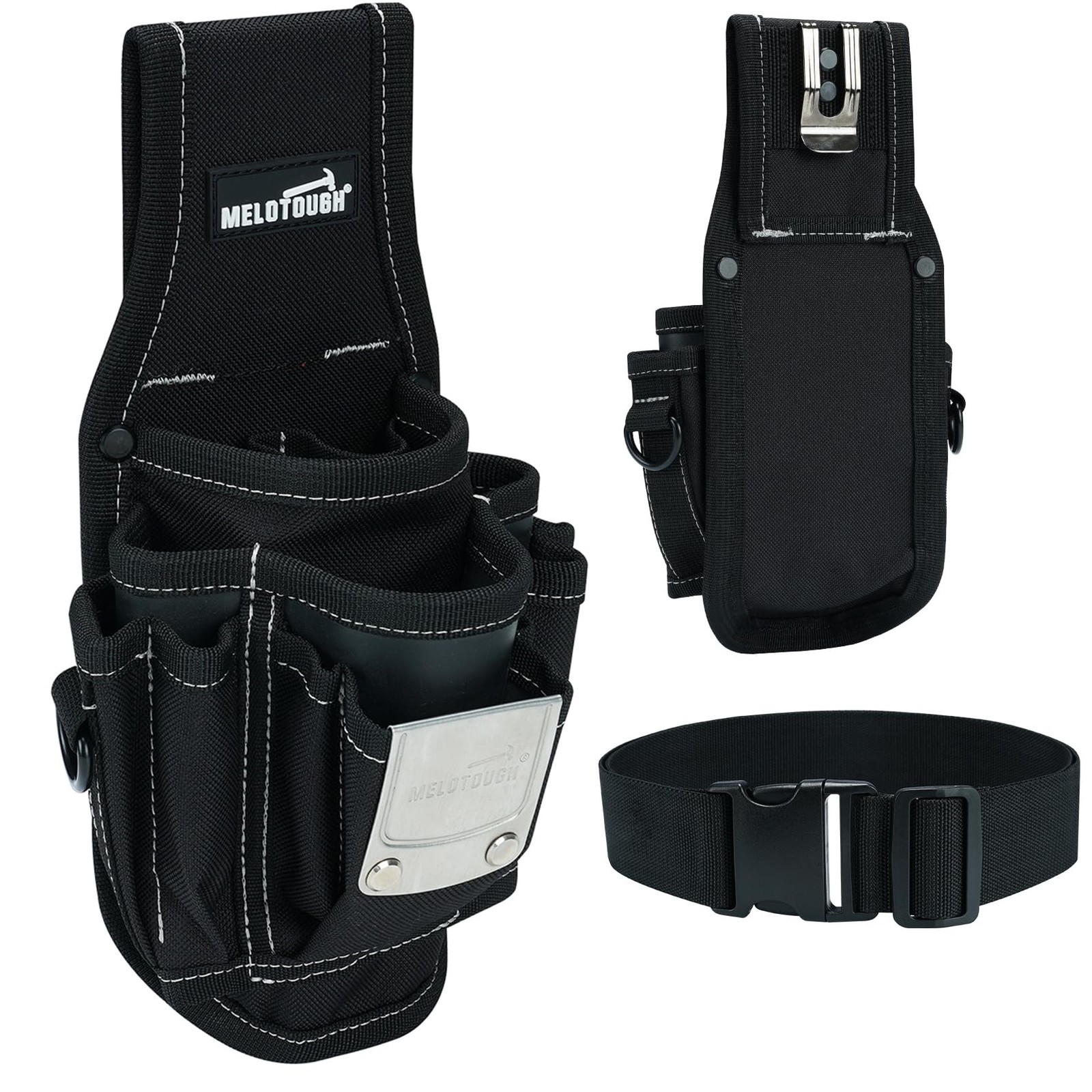 Small Tool Pouch Electrican Clip on Tool Pouch,Tool Belt Pouch with Belt Clip…