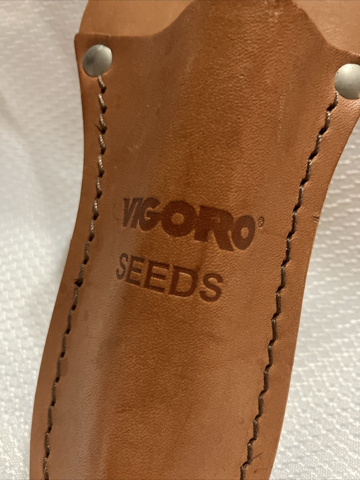 Vintage Vigoro Seeds Gardening/Farming Tool Leather Sheath 8.5″