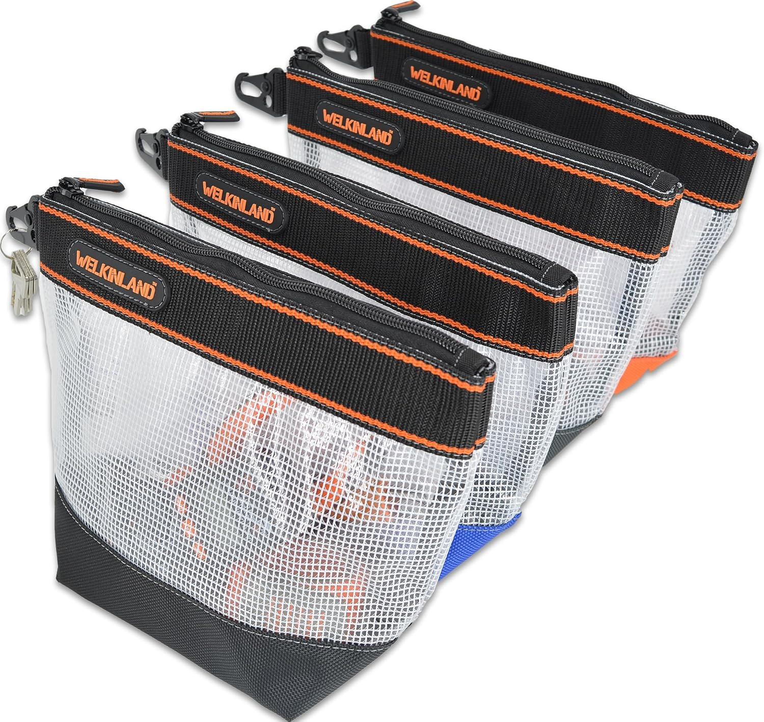 16″ Tool Bag Set with 4 Zipper Pouches for Ultimate Organization & Storage
