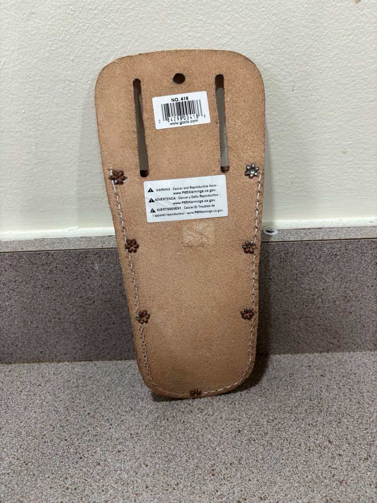 CLC 418 Leather Tool Holder Brown Work Gear Pouch MPN 418 Single Item Durable