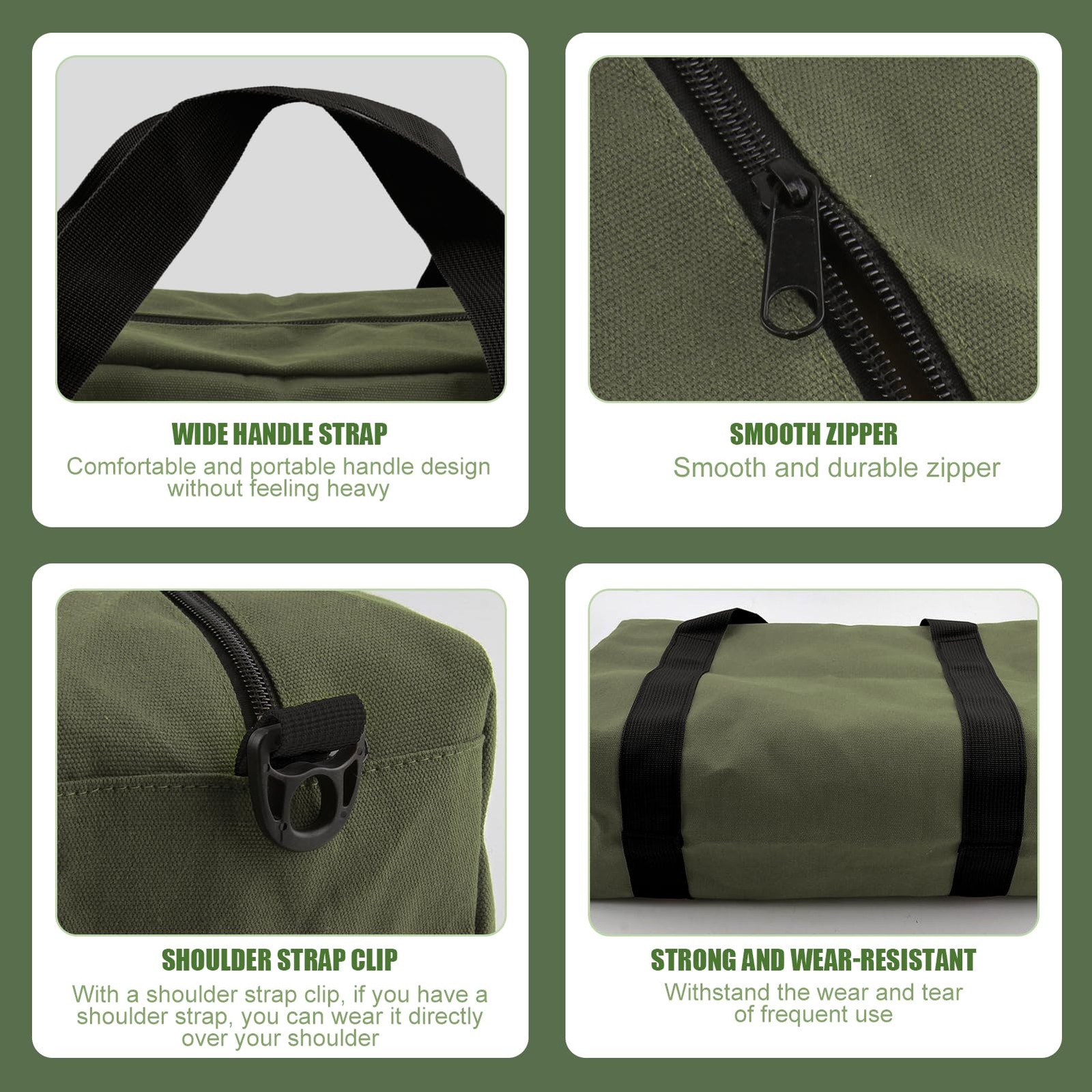 Small Tool Bag,Close Wide Mouth Tool Organizer Bag,Large Capacity Tool Bags f…
