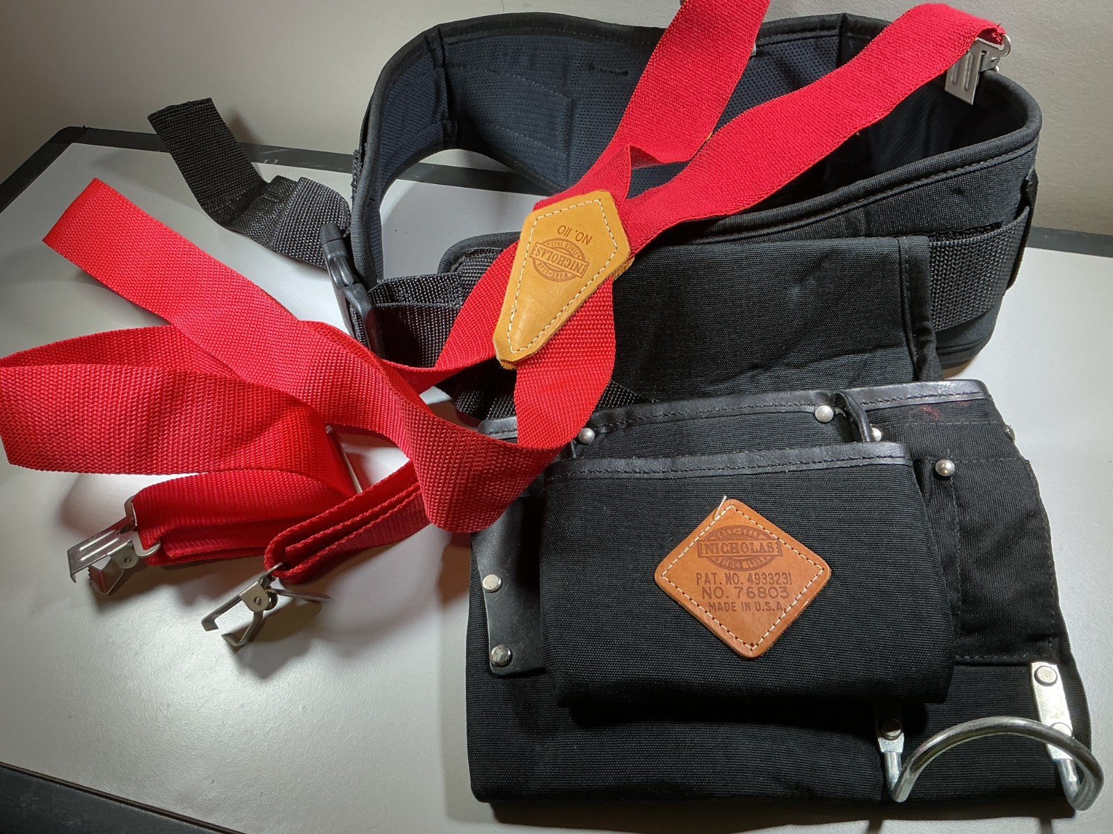 Nicholas Padded Tool Belt, Pouch & Suspenders No. 76803