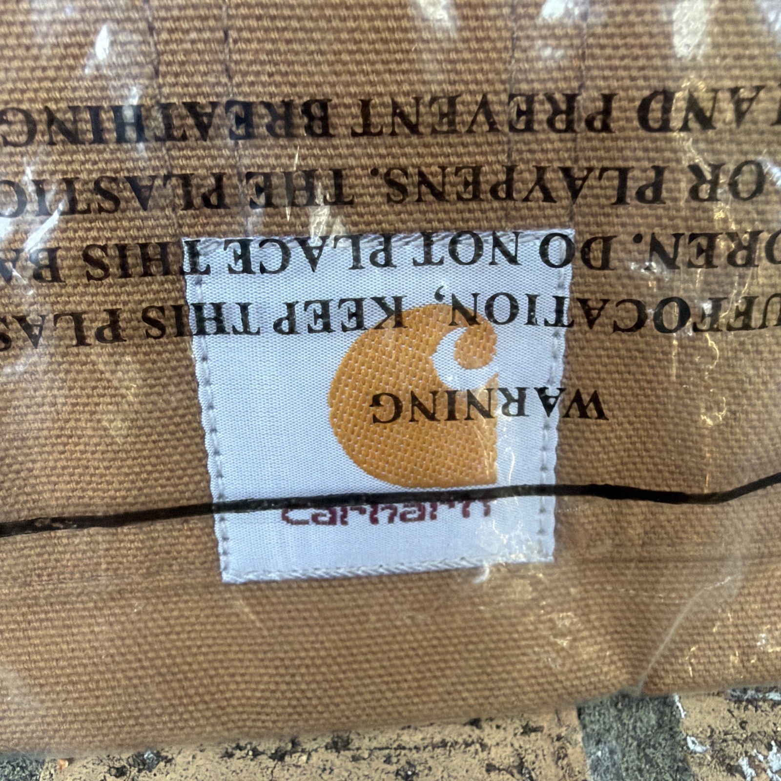 NWT Carhartt Half Apron L-XL Brown Firm Duck Half Tool Belt Pouch Brown in pkg