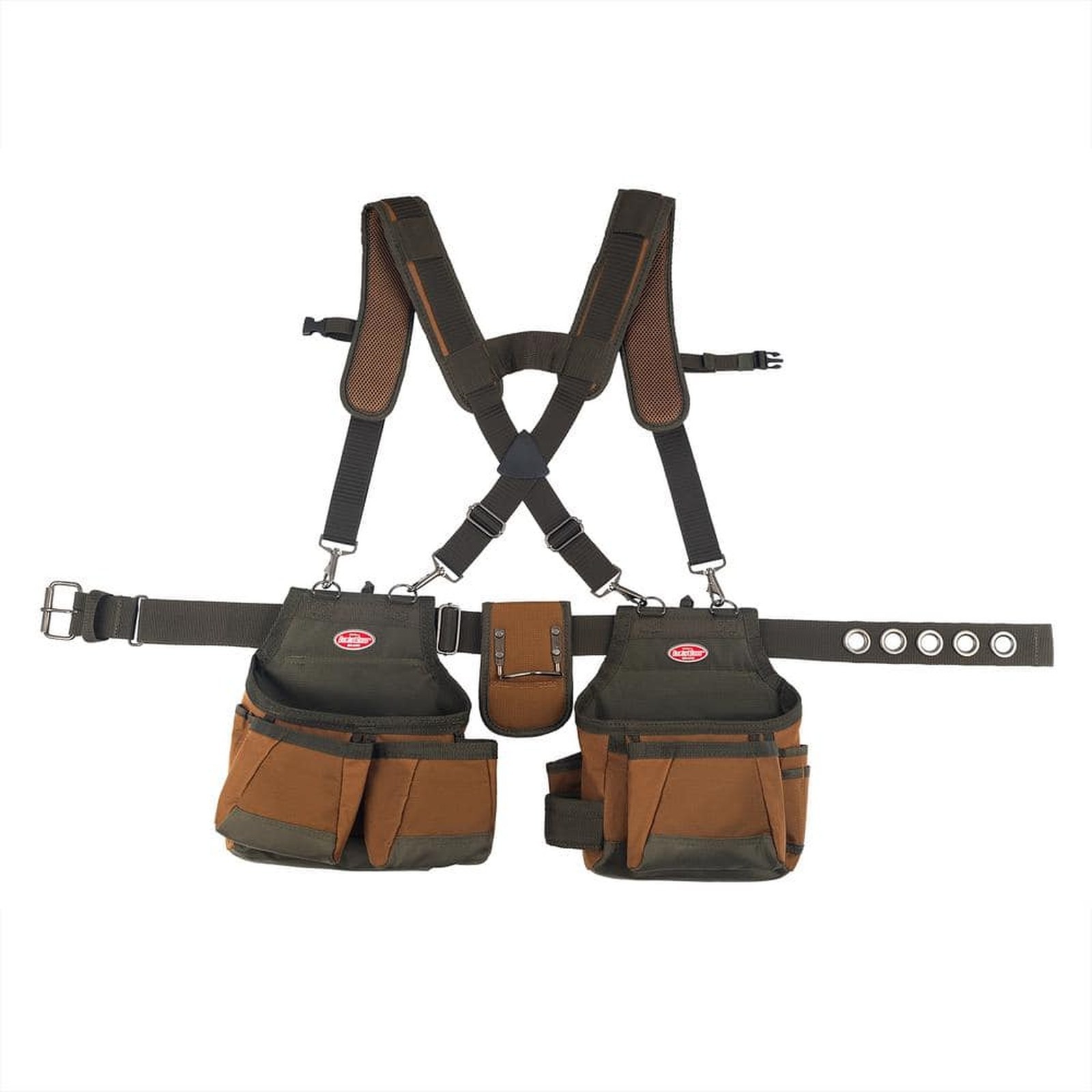 BUCKET BOSS 23 in. 10-Pocket Airlift Suspension Rig Tool Belt
