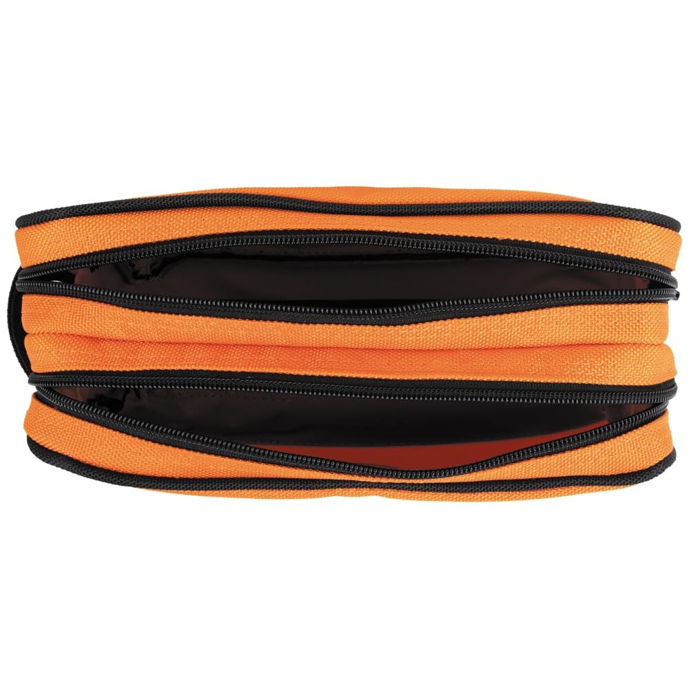 KLEIN TOOLS Tool Pouch, Dual Compartments, 10″ x 6″ | 1-Pack, Orange