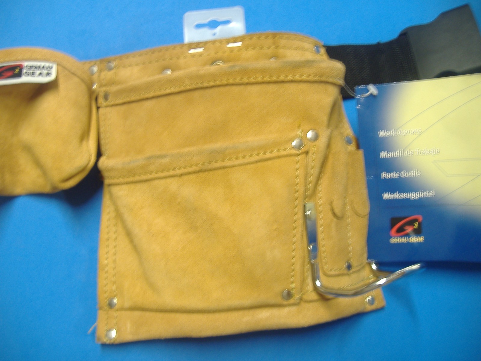 GENAU GEAR ELEVEN POCKET TOOL BELT WITH TWO HAMMER HOLDERS #4145