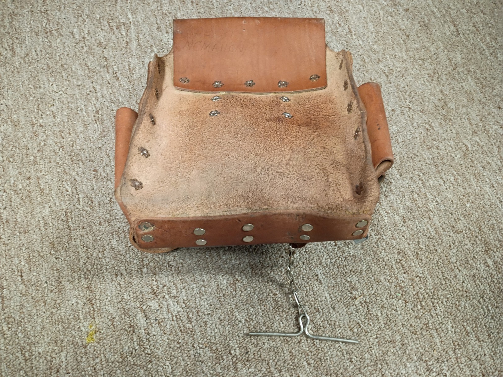 Vintage craftsman 940487 Tan leather electrician tool pouch