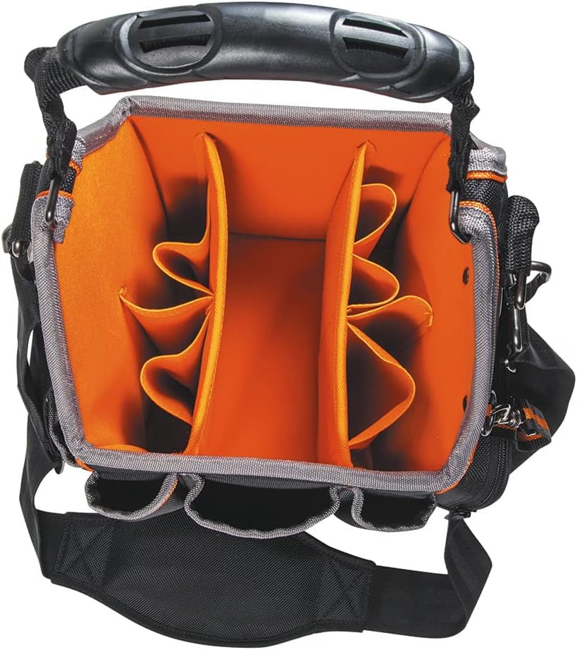 554158-14 Tool Bag, Tradesman Pro Tote with 20 Pockets Made of 1680D Ballistic W