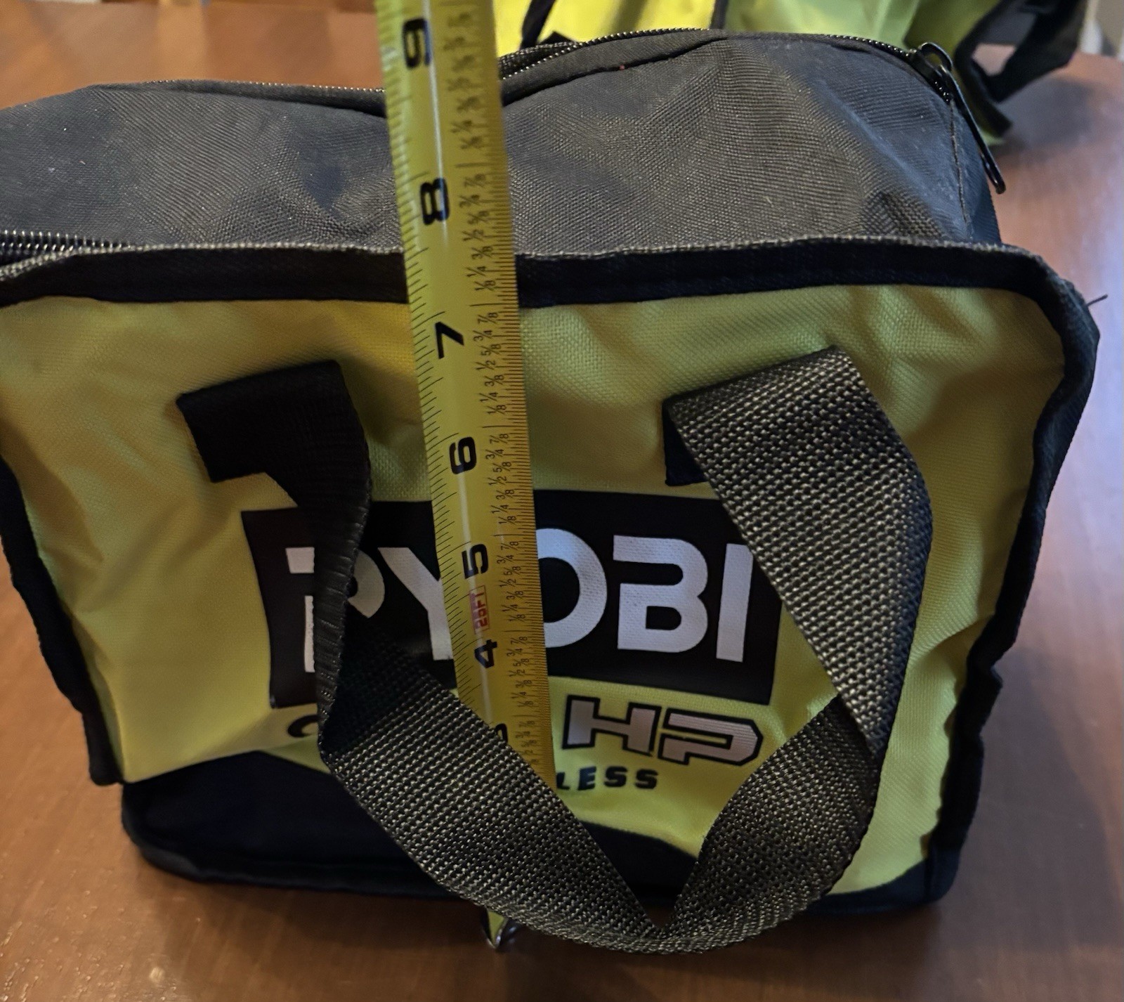 Ryobi Fabric Tool Bags Empty Lot Of 2 Green With Handles Storage Containers