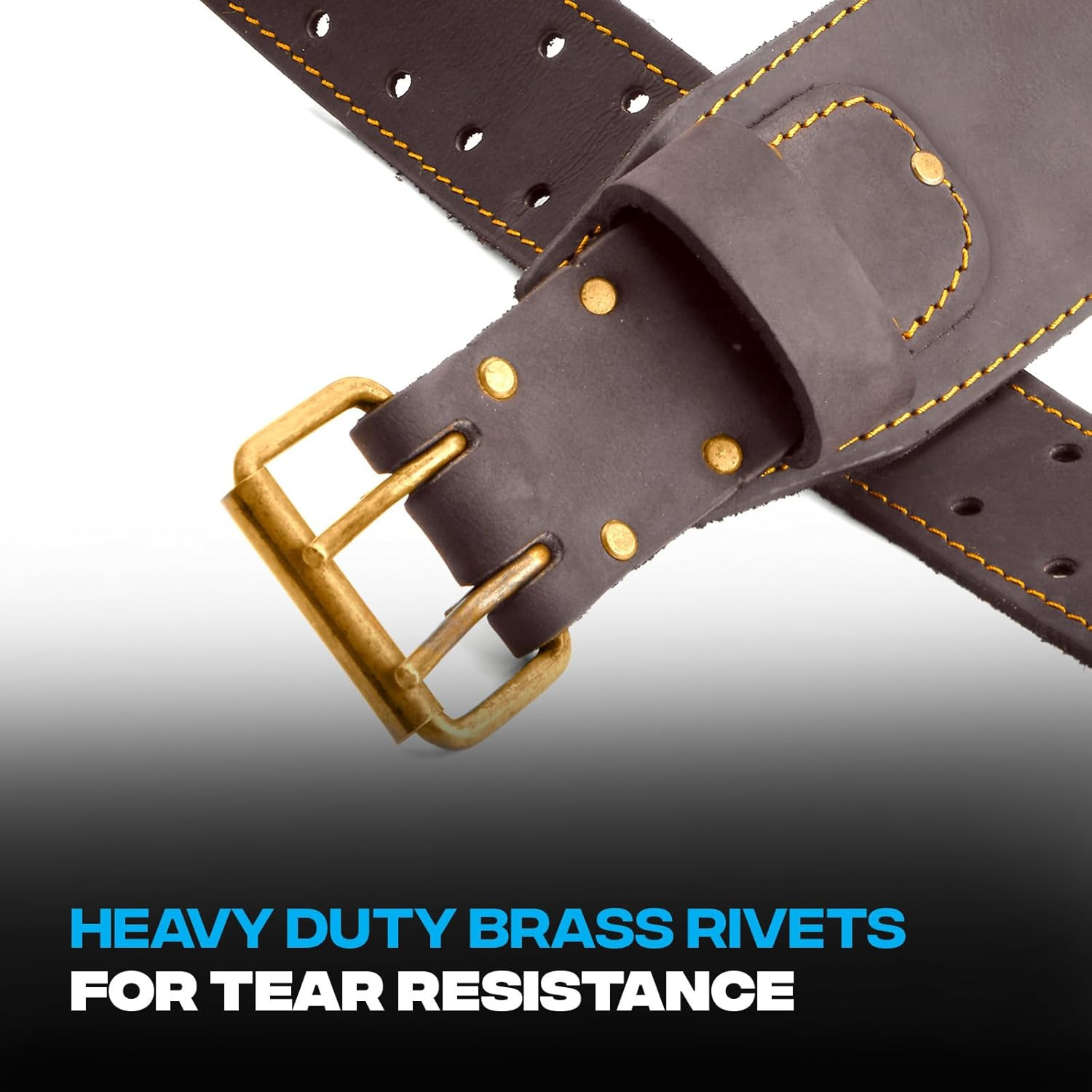 Pro XL 3 Inch Wide Leather Tool Belt made of Full Grain Oil-Tanned Leather – Too