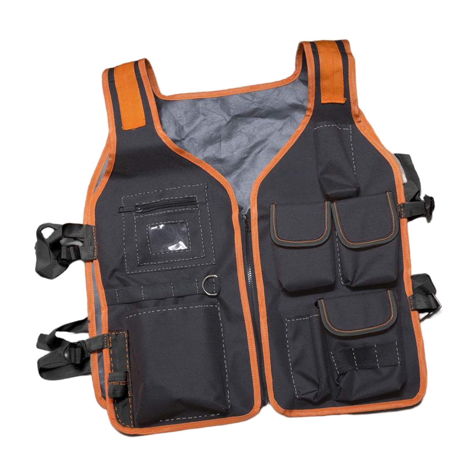 Tool Vest Electrician Universal Utility Chest Pack Multi Pockets Storage Work