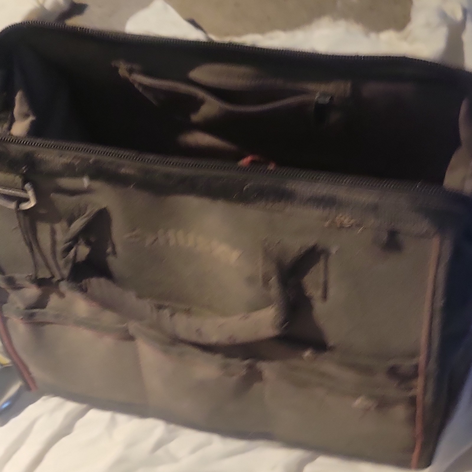 Husky Husky Black/Red Tool Bag w/ Zipper Closure & Handle, 1 Item