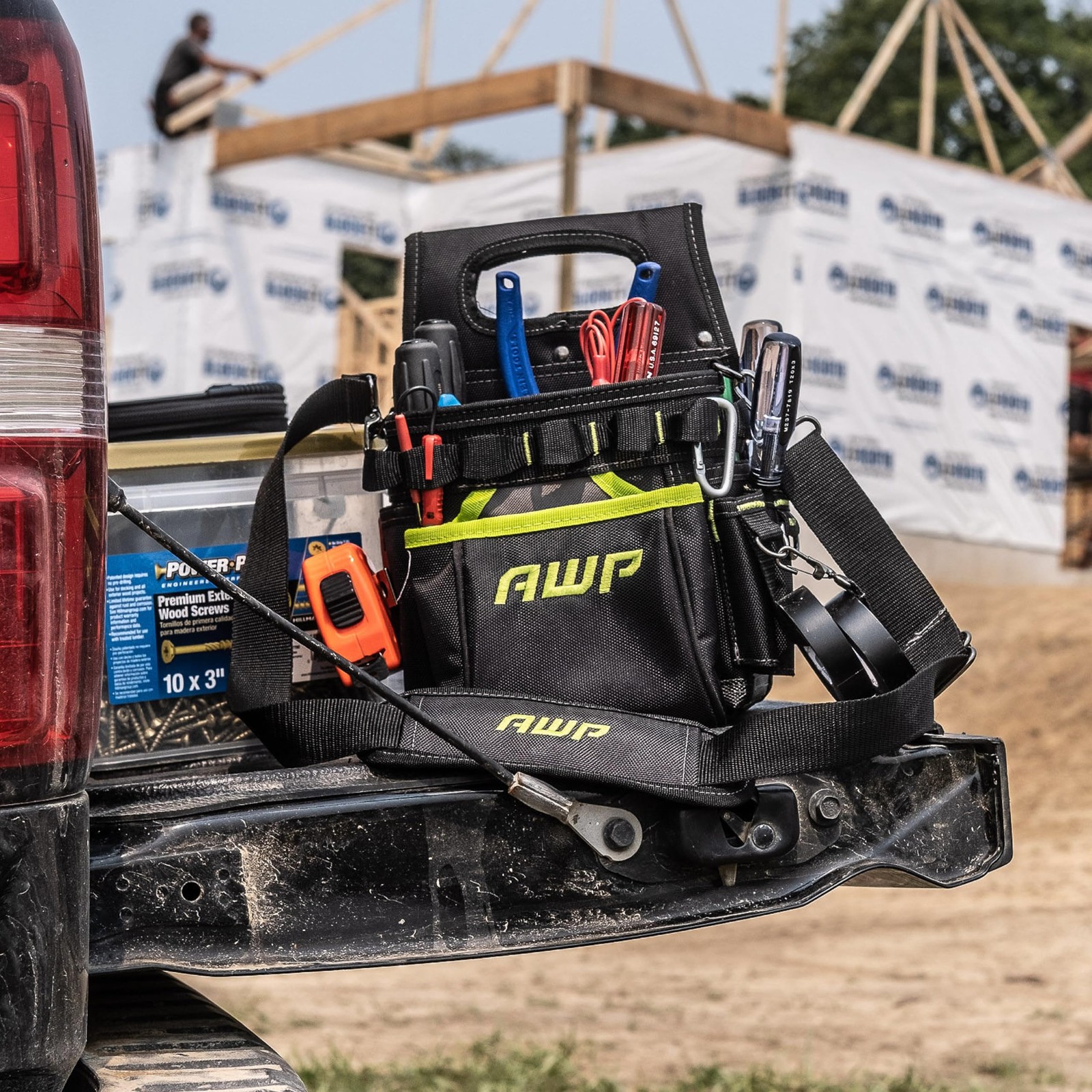 Trapjaw 3in1 Electrician Tool Pouch With Springloaded Technology Designed For Pr