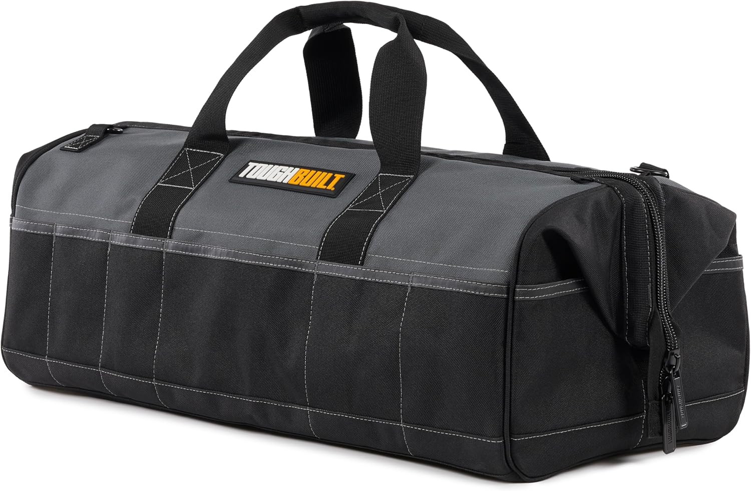 – 24″ Builder Tool Bag, Heavy-Duty 1680D Ballistic Fabric Wide-Opening Bag with