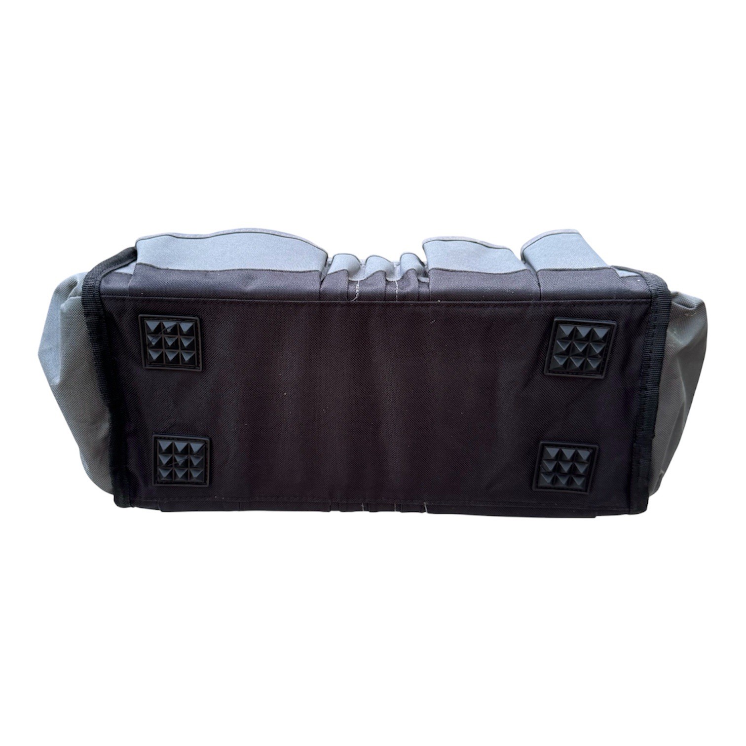 McGuire-Nicholas 15” Black Gray Fabric Tool Tote With Handle Multiple Pockets