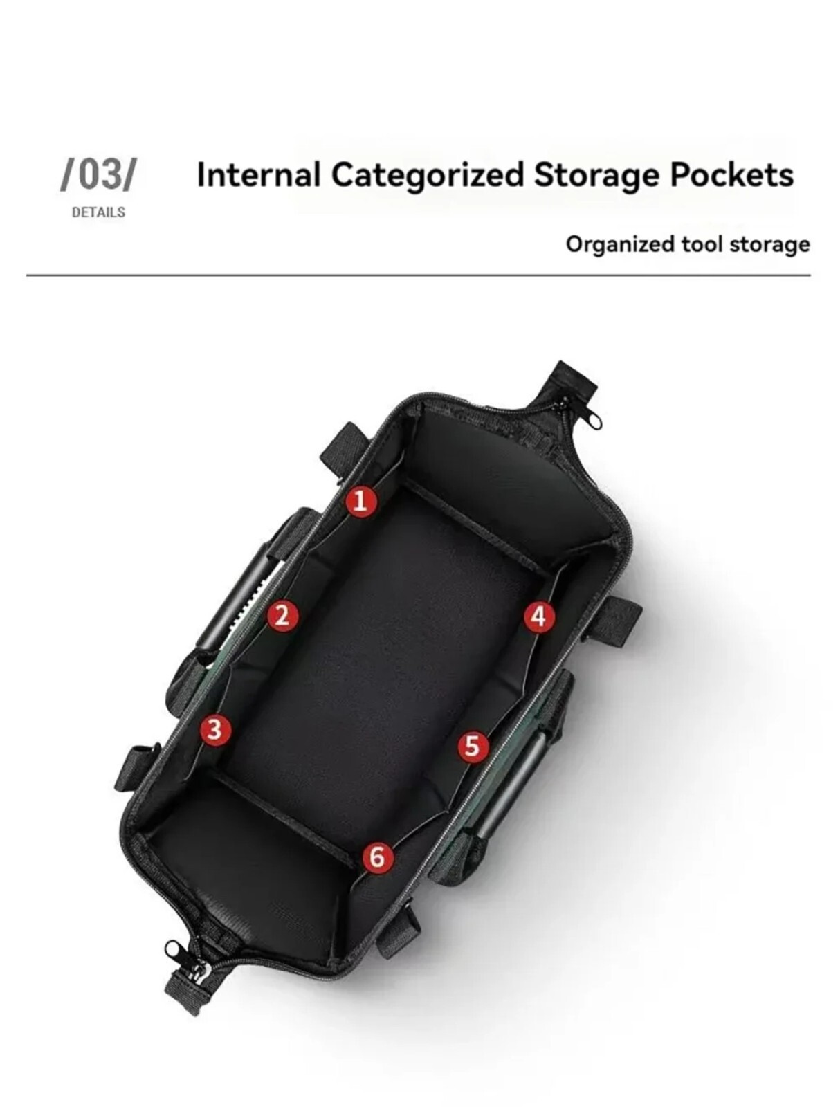 Tool Bag Heavy Duty Multifunctional Large Capacity Portable Storage Bag Outdoor