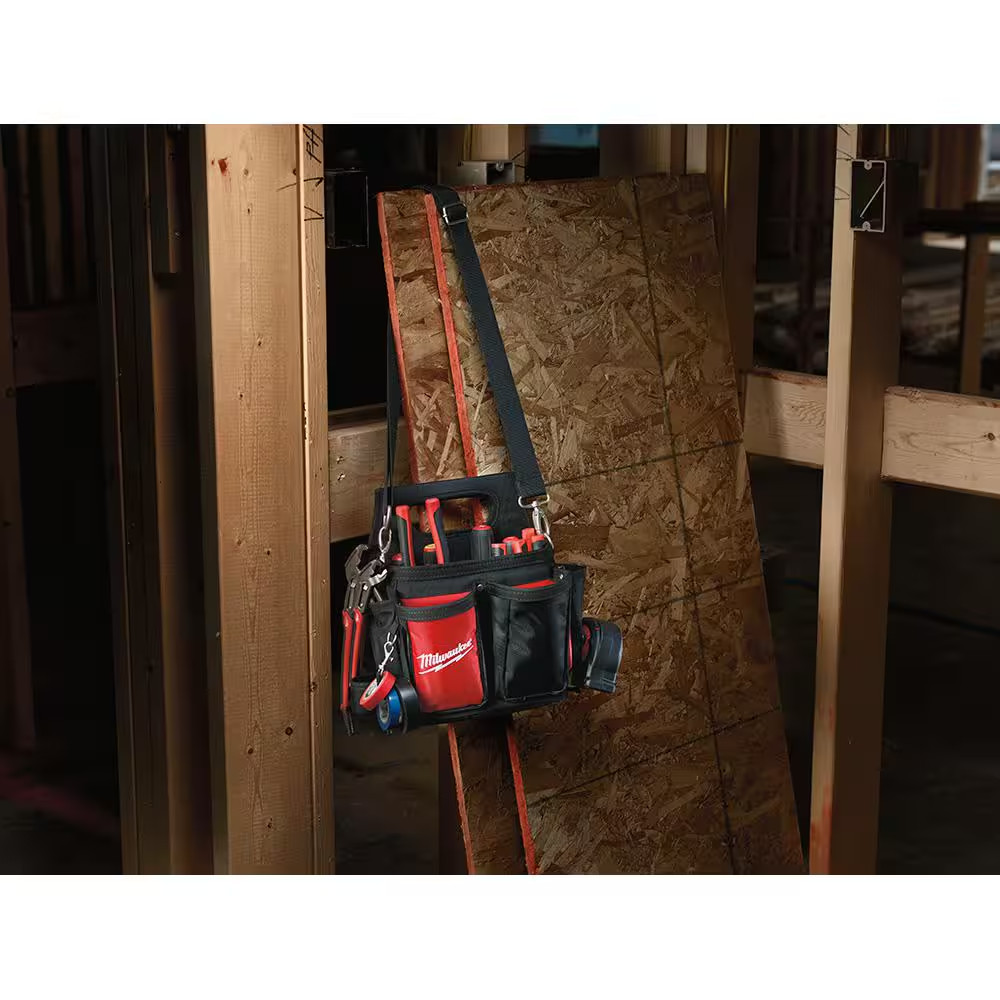 15-Pocket Electricians Tool Pouch/Holster with Quick Adjust Belt and 11-In-1 Mul