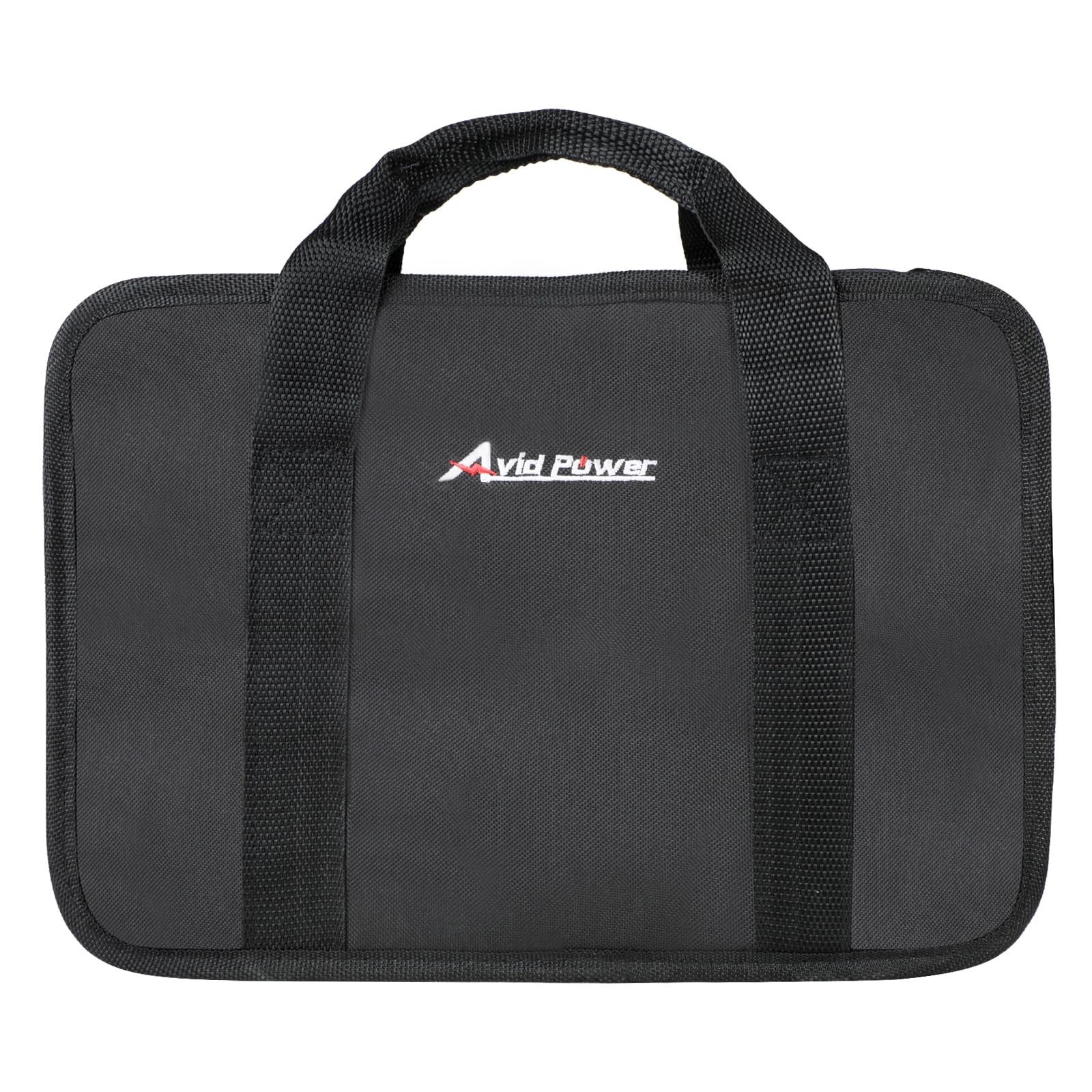 AVID POWER Tool Bag, 12 Inch Storage Carrying Case, 12.2-inch, Black