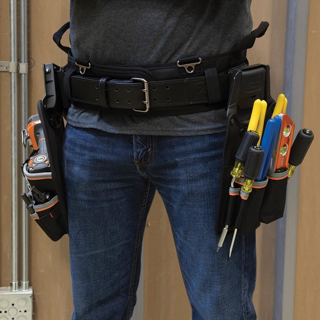 Klein Tools 2 Inch Wide Padded Tool Belt Large 35 To 39 Inch Waist Support