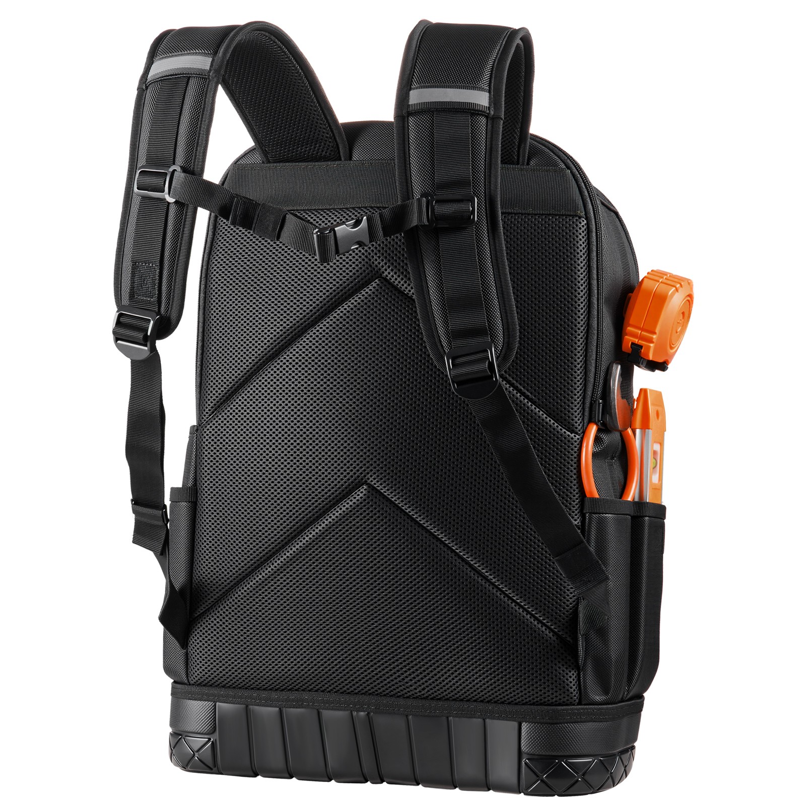 VEVOR Tool Backpack 65 Pockets Tear-resistant Jobsite Backpack for Electrician