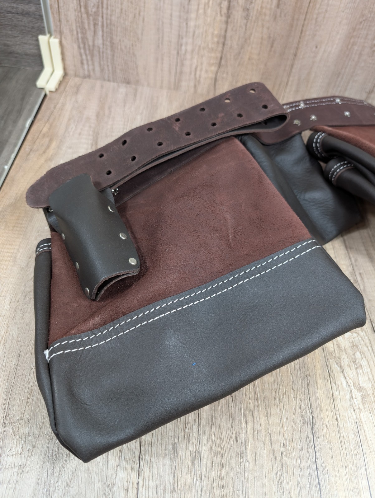 Veekay Work Gear Leather Tool Belt Pouch Heavy Duty Carpenter Electricial