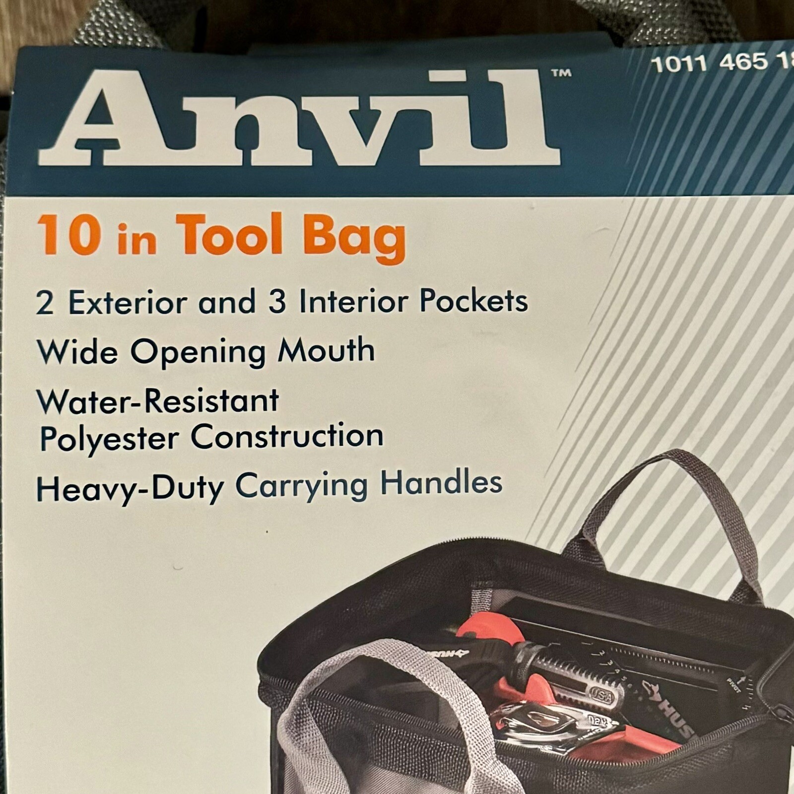 (3 Pack) NEW Anvil Tool Bags 10″ 2 Exterior, 3 Interior Pockets Construction