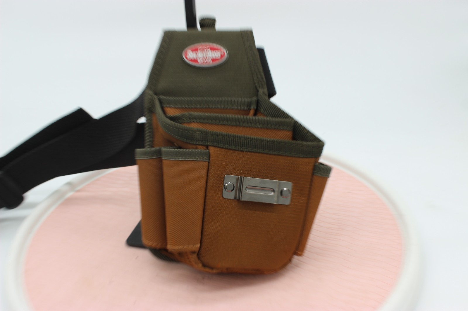 Bucket Boss Tool Pouch WITH Belt Tool Sheath GREEN Polyester 6 Pockets