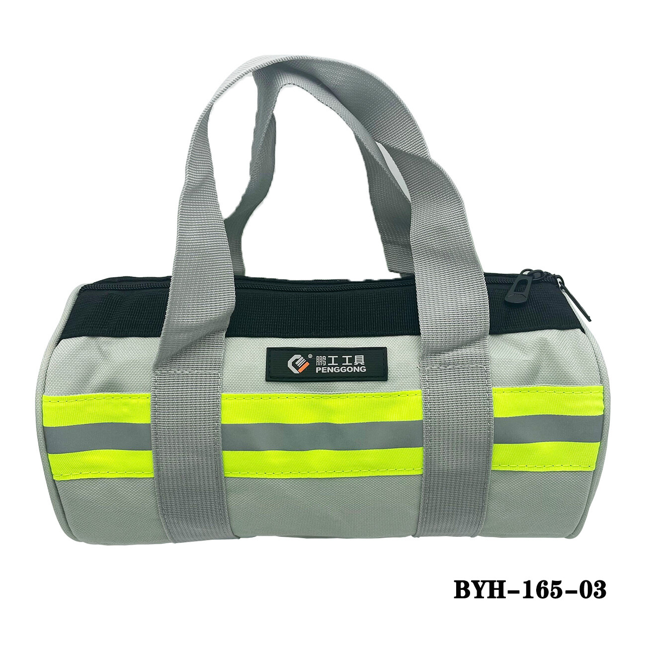Heavy Duty Professional Tool Bag with Metal Zippers Wide Mouth Multi-Purpose Pro