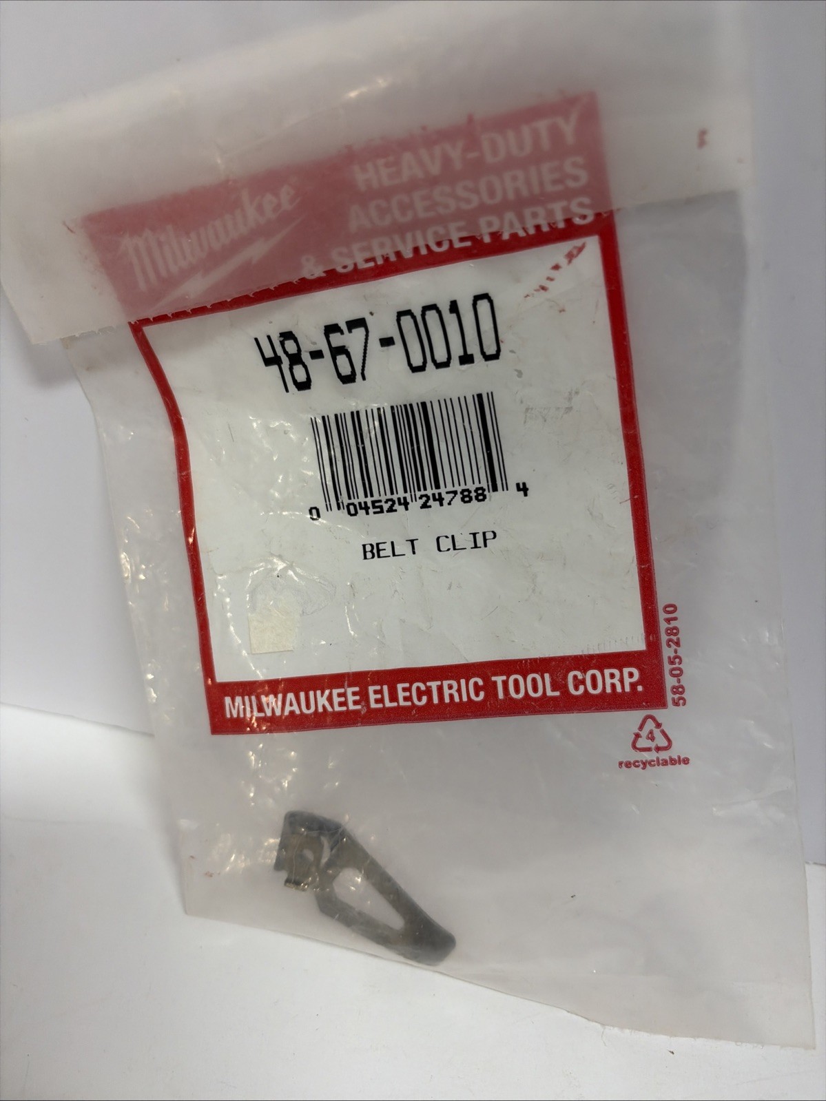 Milwaukee 48-67-0010 M12 Belt Clip, Use with M12 Impact, Drill & Impact Wrenches