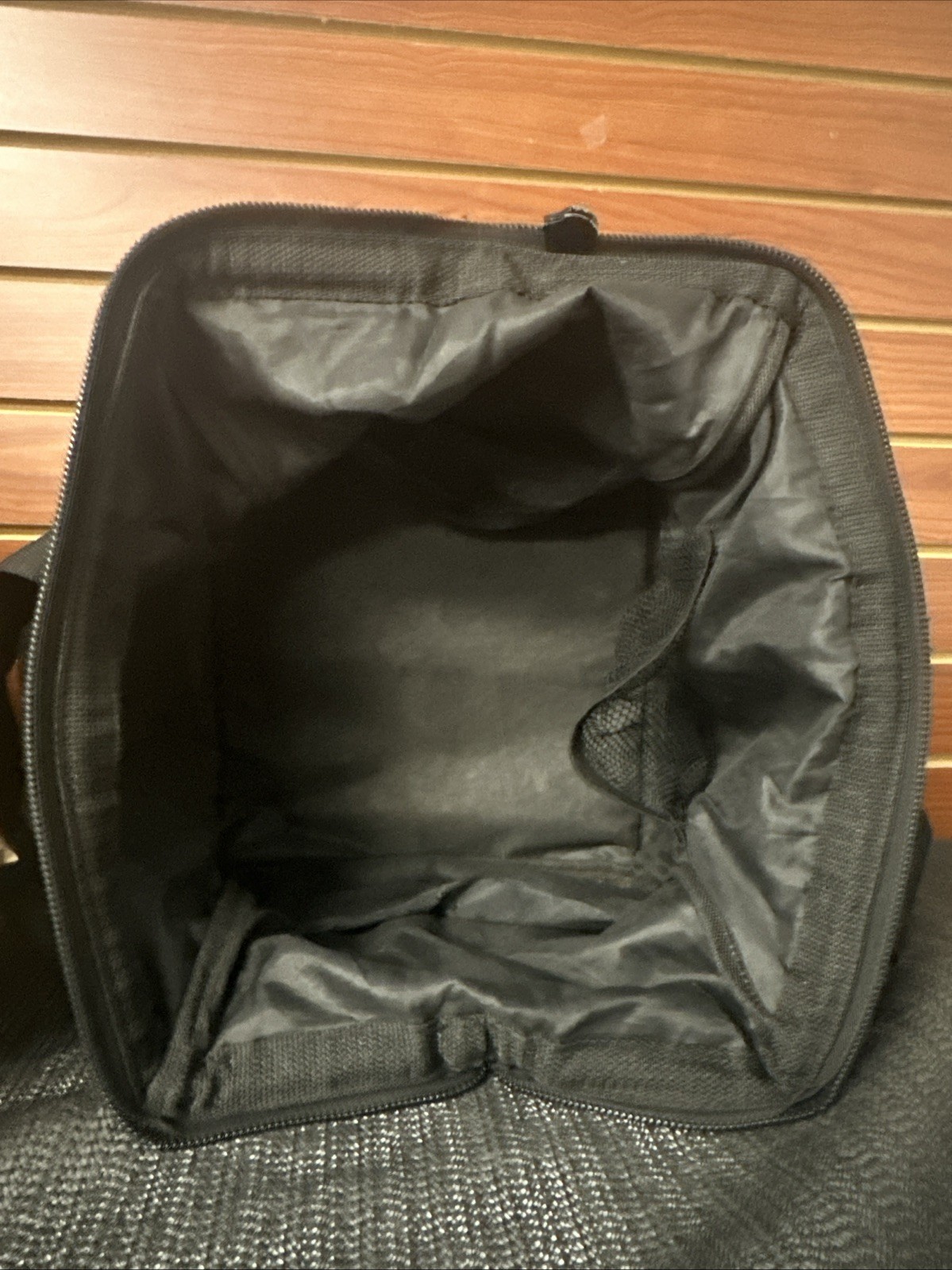 Snap-on Tools Black Canvas Zipper Tool Bag Tote Dual Handles Exterior Pocket