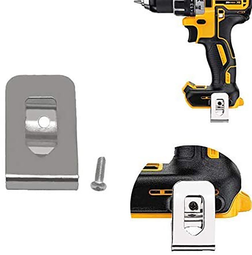 10PCS Belt Clip Hooks w/Screw for Dewalt 20V&Ridgid 18V Drill Impact Driver Tool