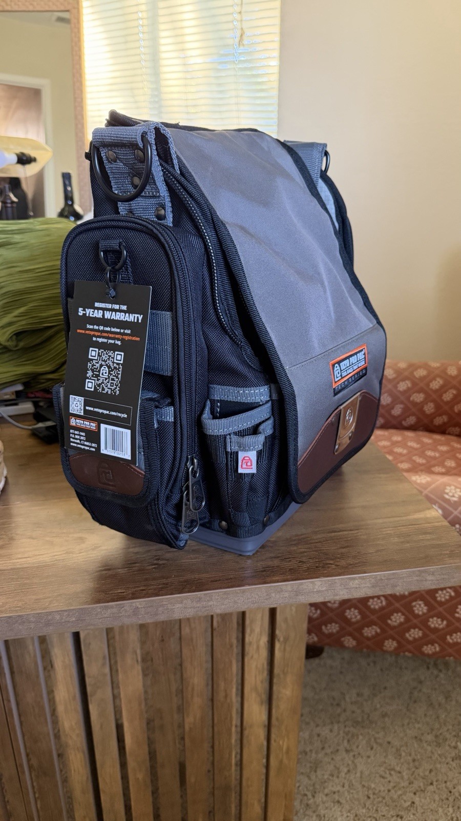 Brand New TP-XXL Closable Extra-large Tool Bag. Side Mount Padded Meter Pocket.