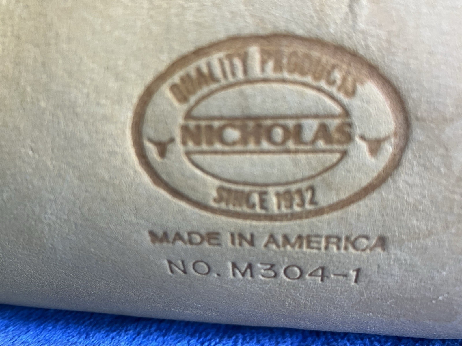 Vintage Nicholas No. M304-1 Tool Bag Canvas & Leather Tote USA