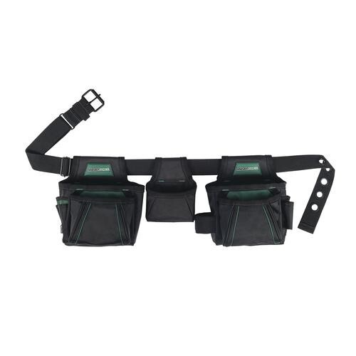 12 Pocket Handyman Poly Tool Belt Steel Hammer Holder Utility Pouch Storage