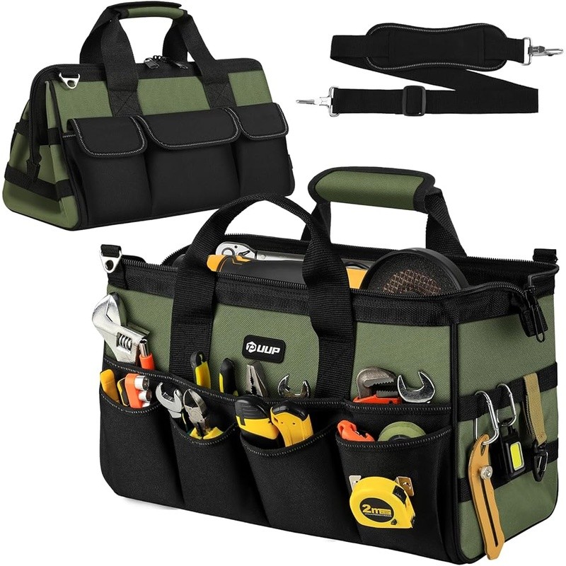 Large Capacity Tool Bag W/ Molle System Adjustable Strap Water Resistant Durable