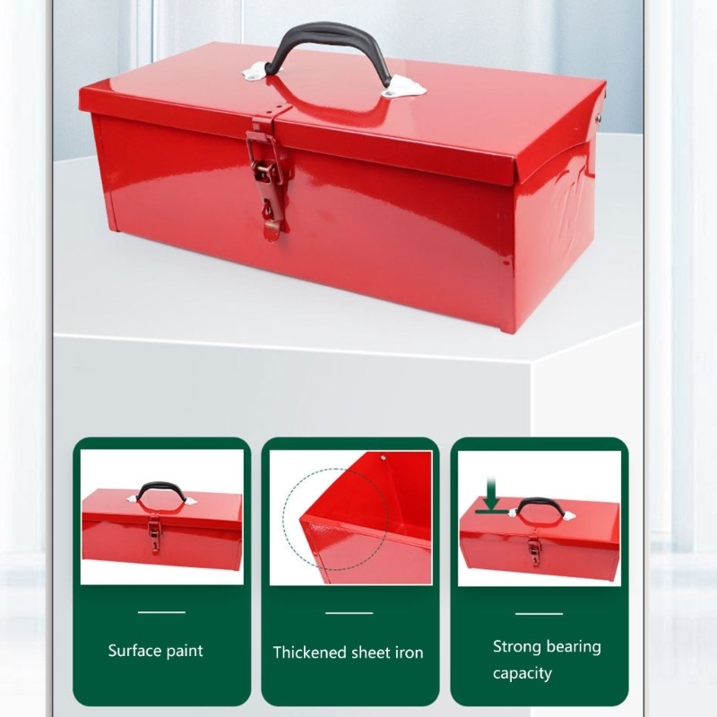 Metal Tool Chest Carriers Holder Box Organizers Case For Easy Transport Storage
