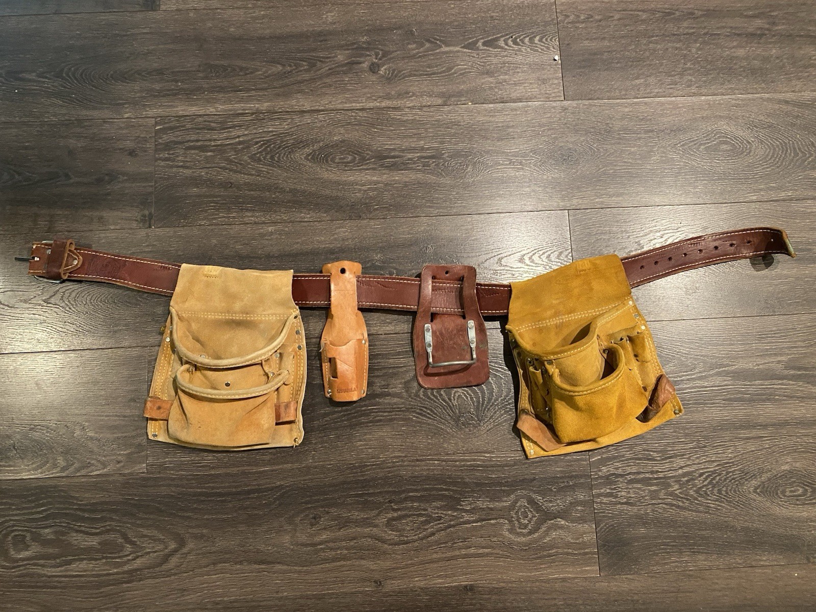 Occidental Leather Tool Belt XL With Hammer Loop Holder W/ Various Pouches *READ