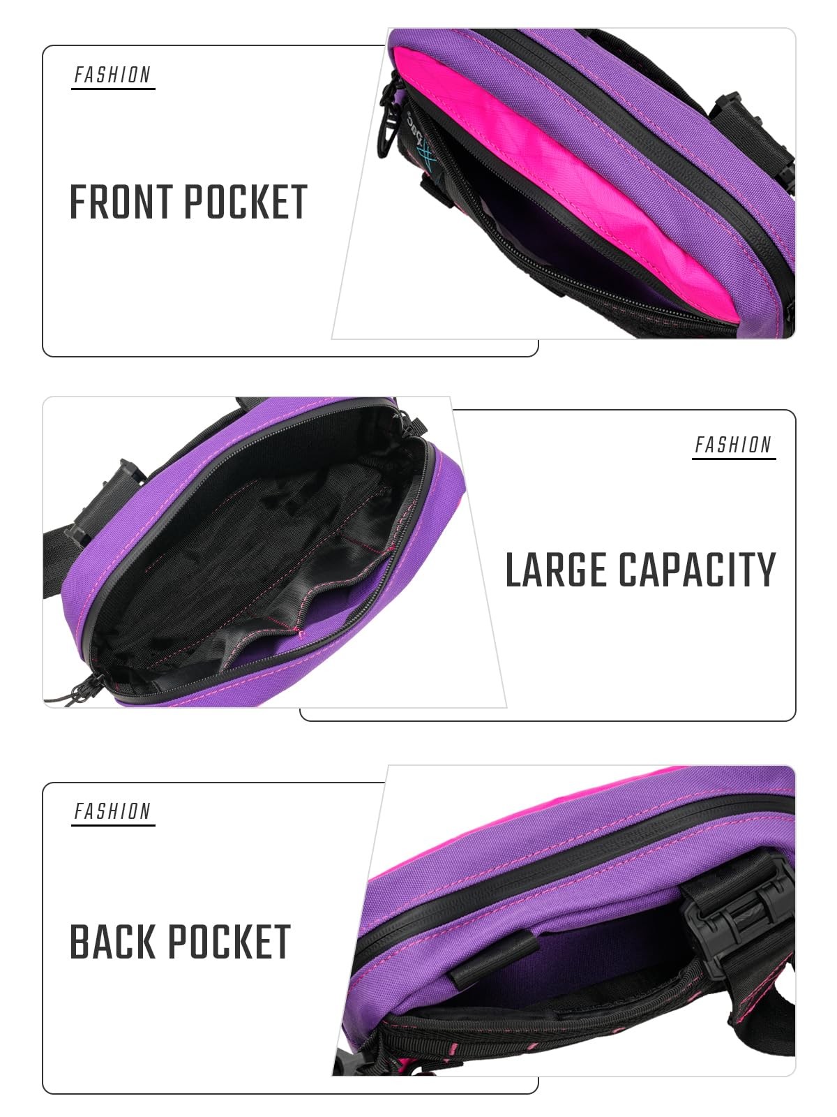 Tactical_Geek Tacticalgeek Cache L3S Purple Crossbody Shoulder Bag Multipurpose