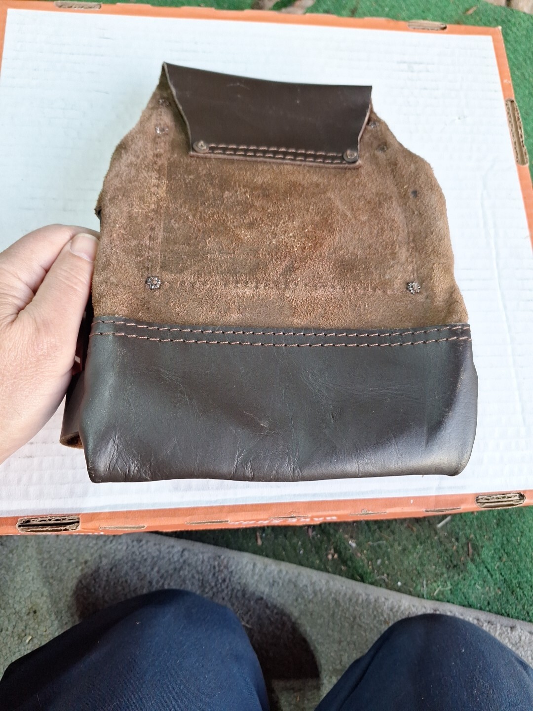 Leather Tool Pouch About 12 Tall By 9 Inch Wide