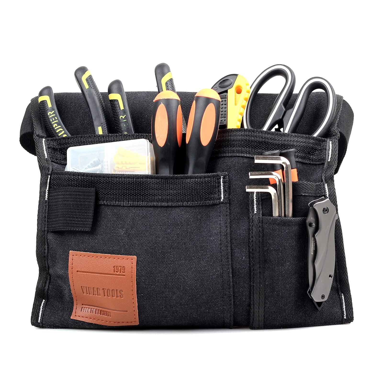 6-Pocket Single Side Tool Belt Pouch/Utility Belt/Work Apron for Carpenter an…