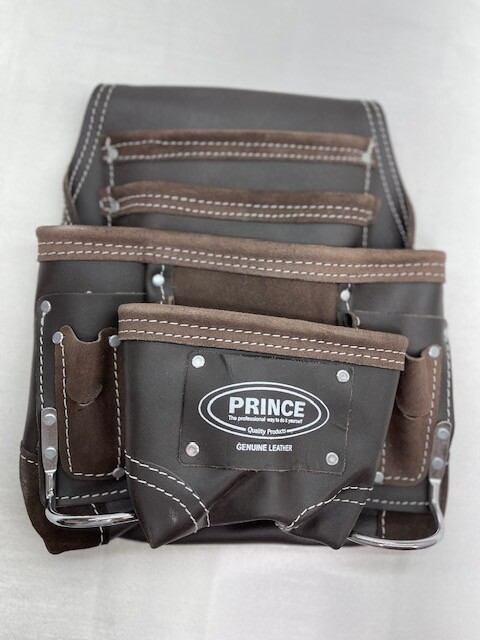 10 Pocket Oil Tan Real Leather Prince Tool Pouch With Leather Belt
