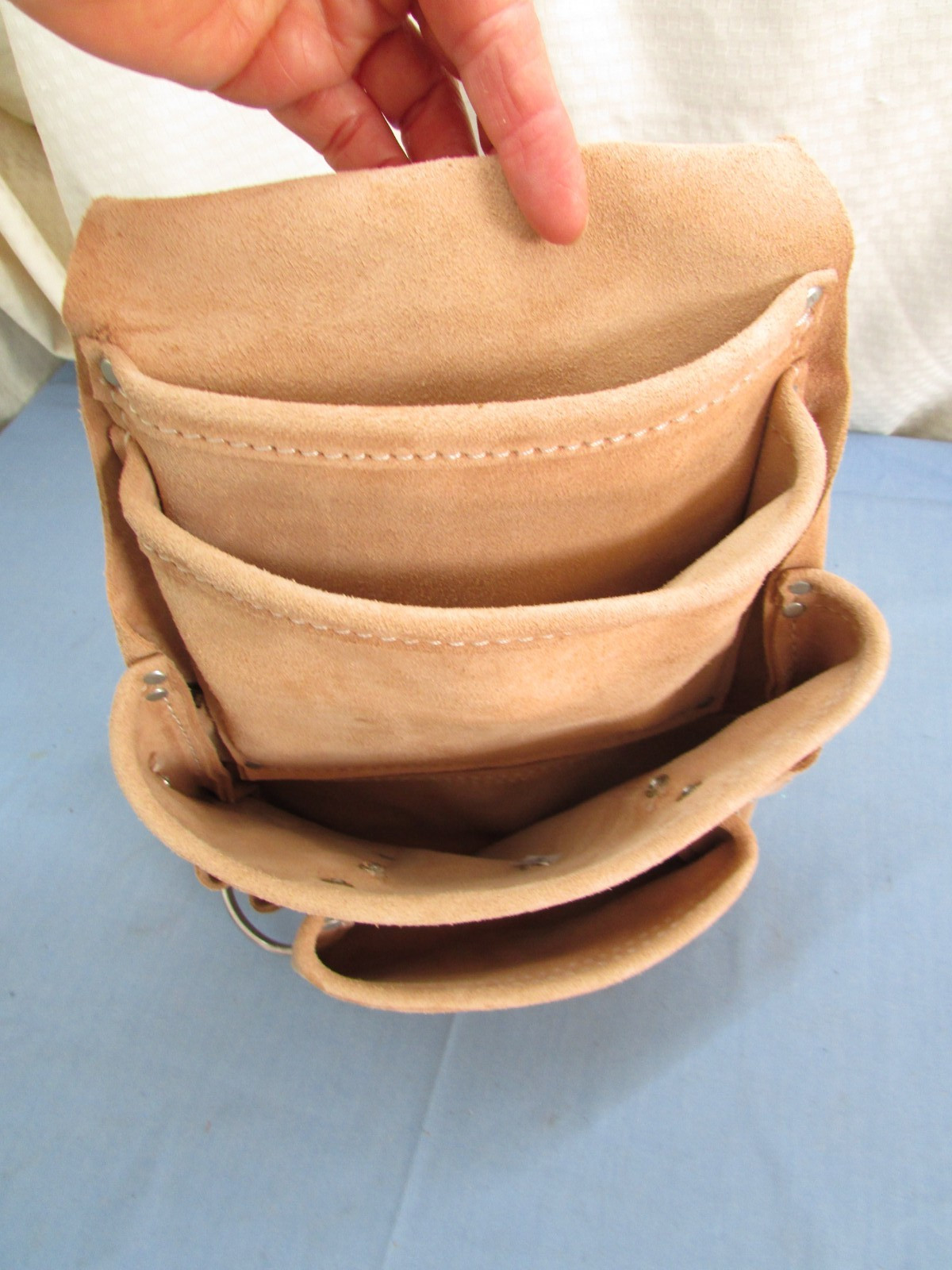 Clc Work Gear I923x Tool Pouch, Tool Pouch, Tan, Leather, 10 Pockets + bonus