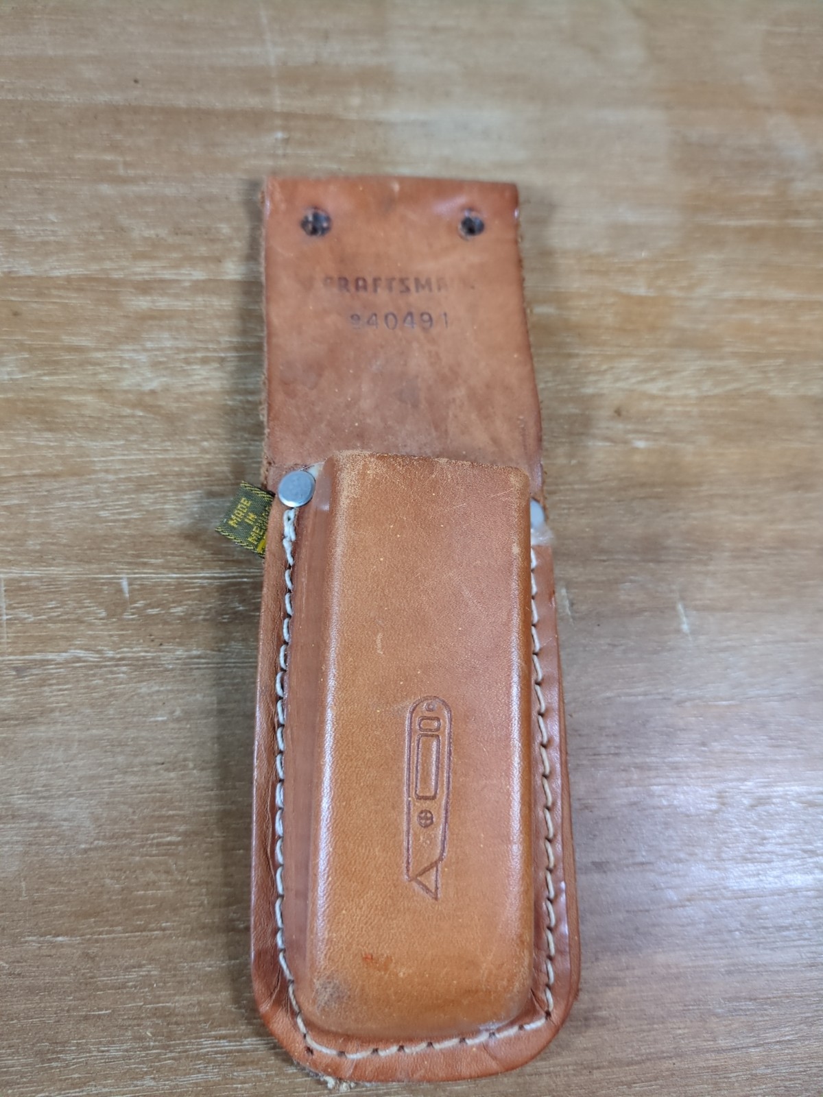 Vintage Craftsman Tool Belt Utility Knife Holder Leather