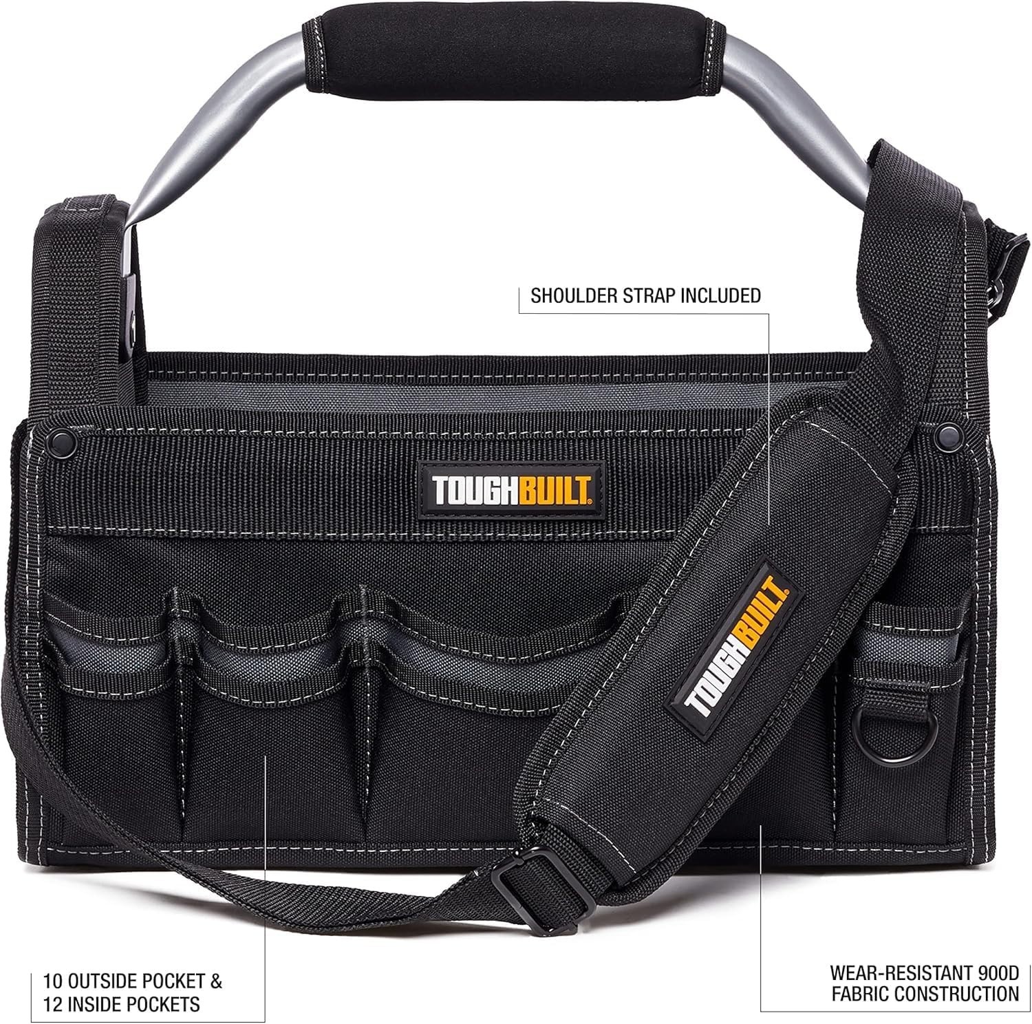 ToughBuilt ClipTech Series – 12″ Massive Mouth Tool Bag