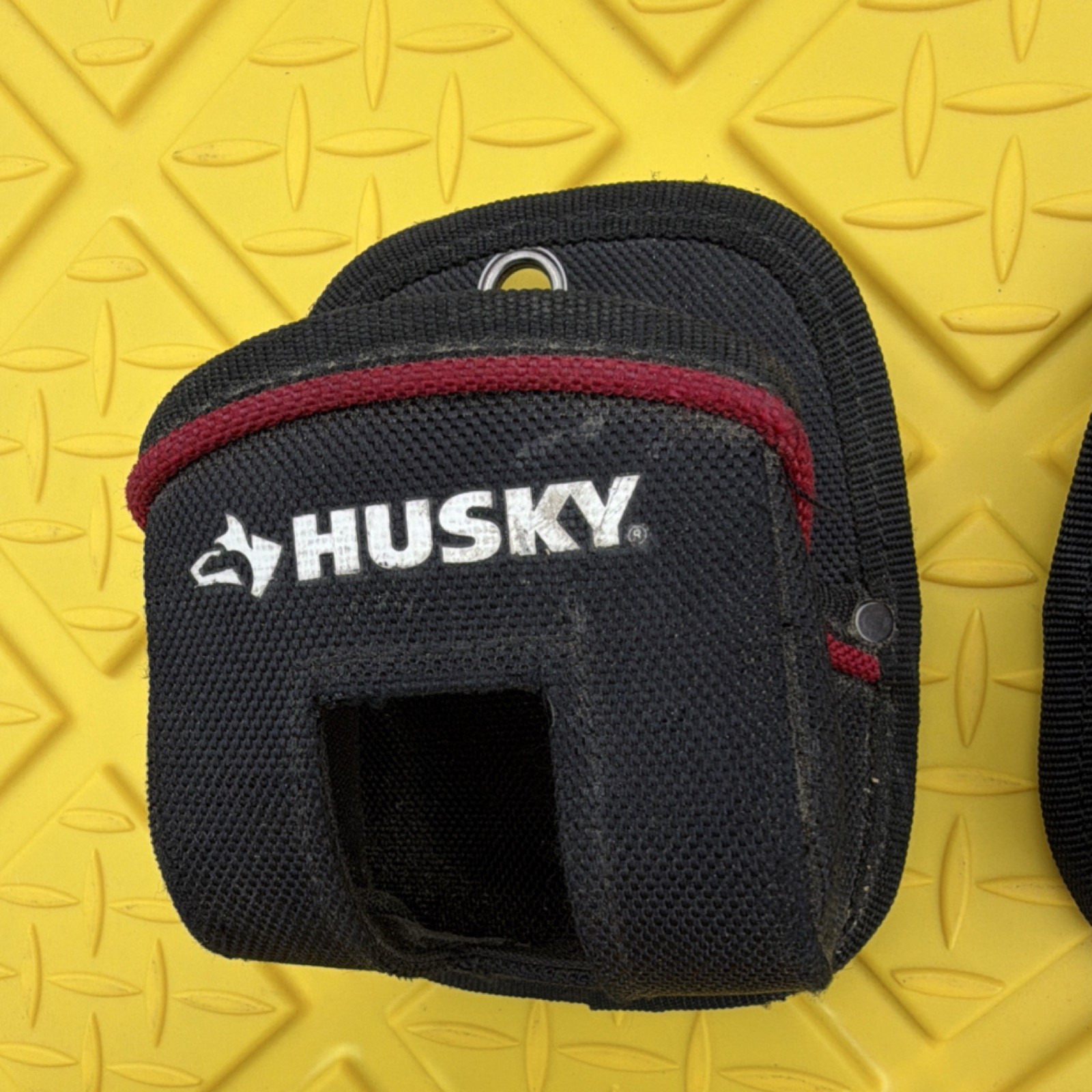 Husky Black and Red Tool Pouch Holster Holder Belt Clip Set of 2