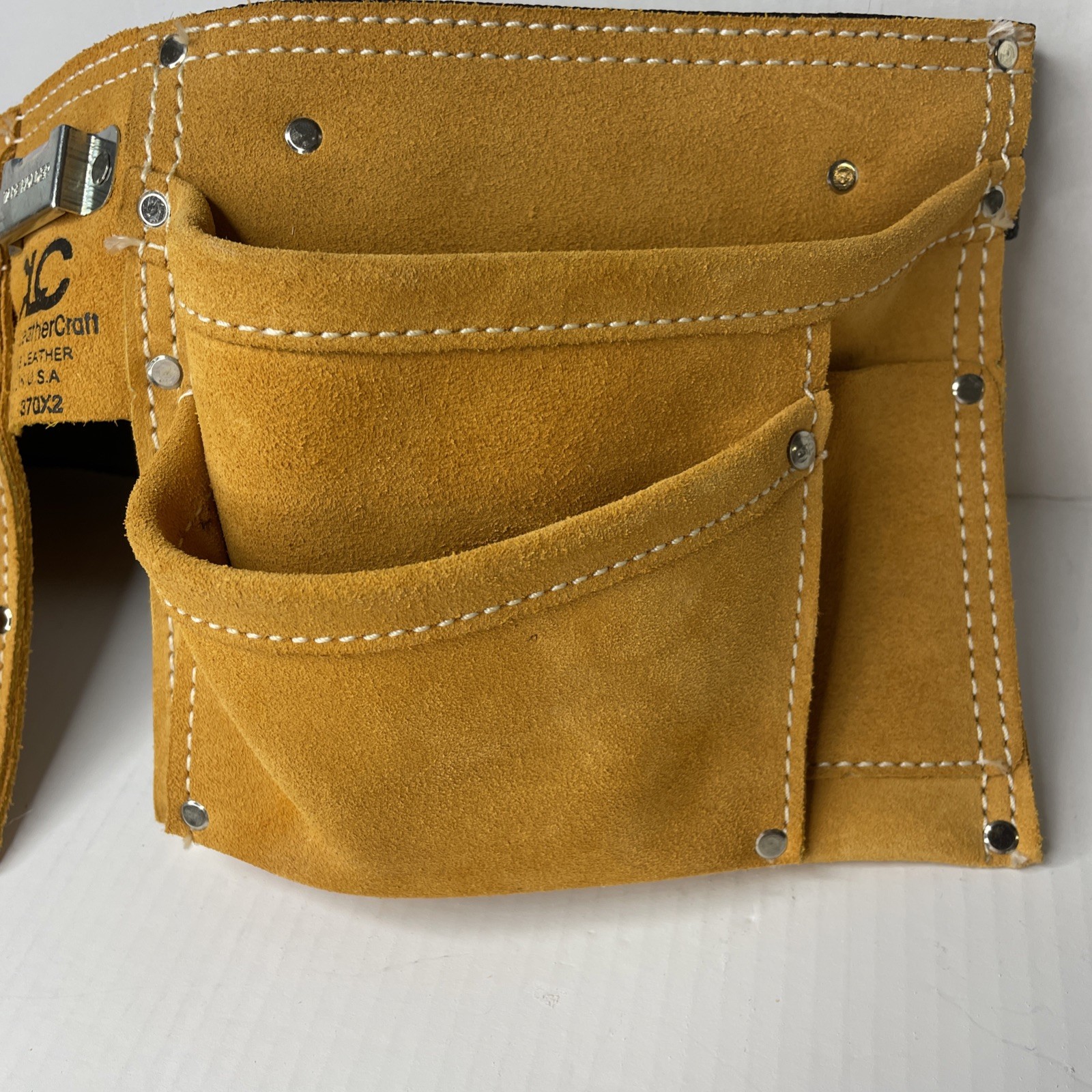 Custom Leather Tool Belt, No 370×2, Adjustable, Preowned Not Used